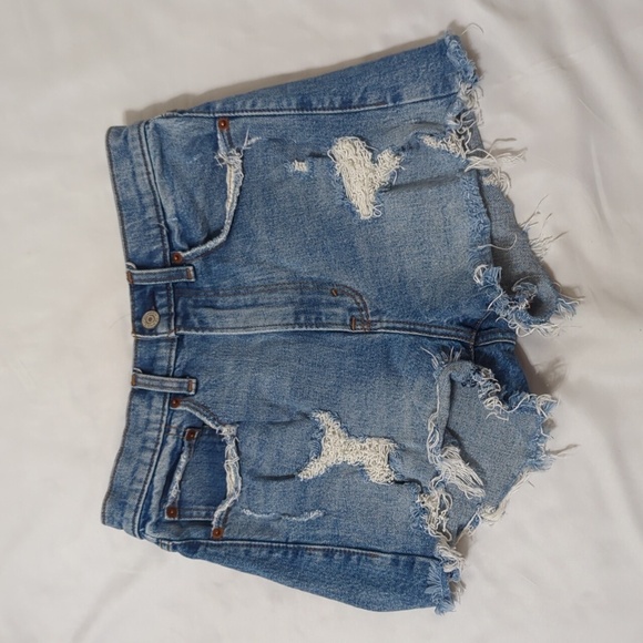 Abercrombie & Fitch Blue Jean Shorts - Picture 2 of 13